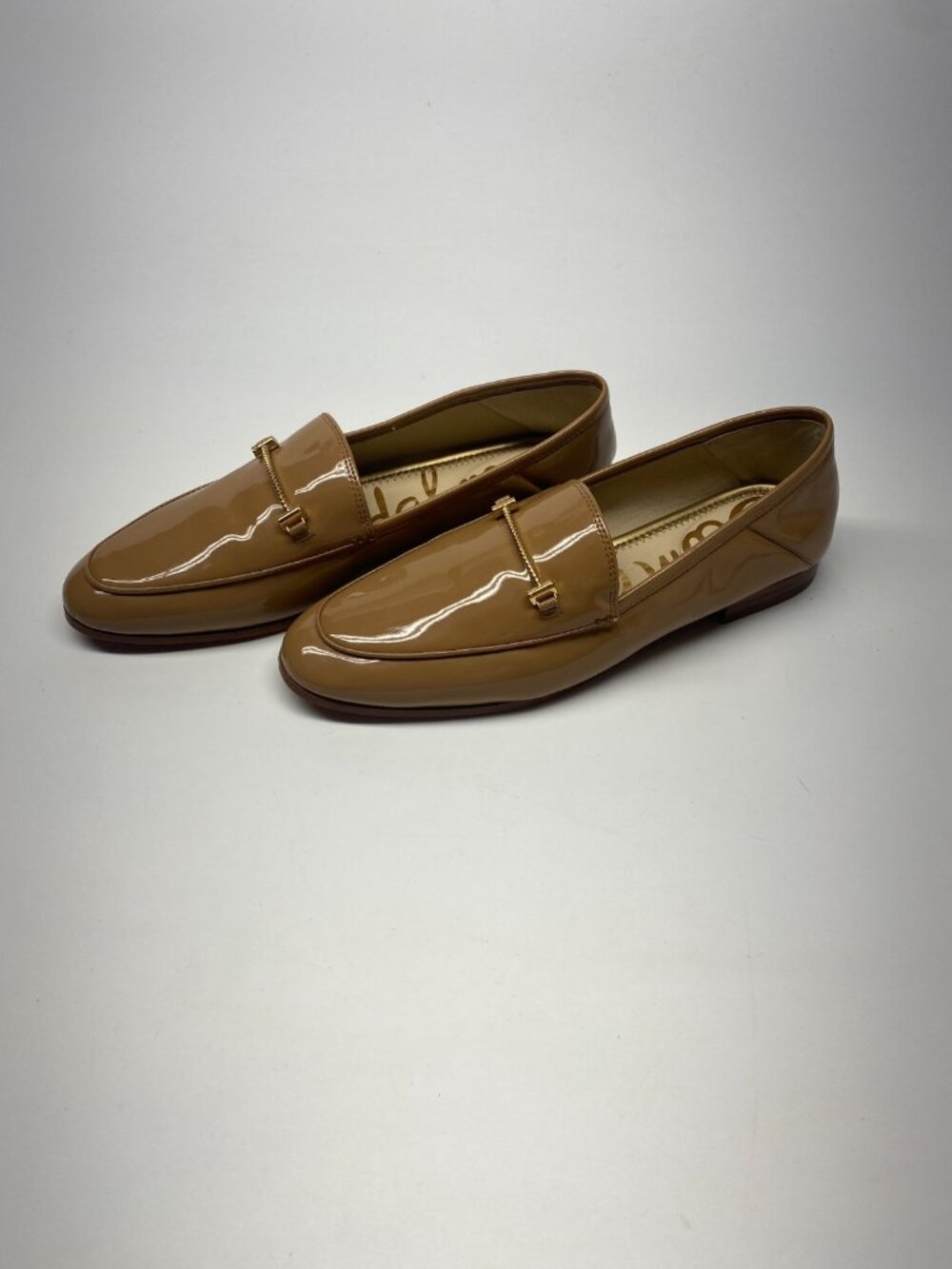 Sam Edelman Womens Loraine Bit Rosa Blush Patent Leather Loafer Sz 10.5